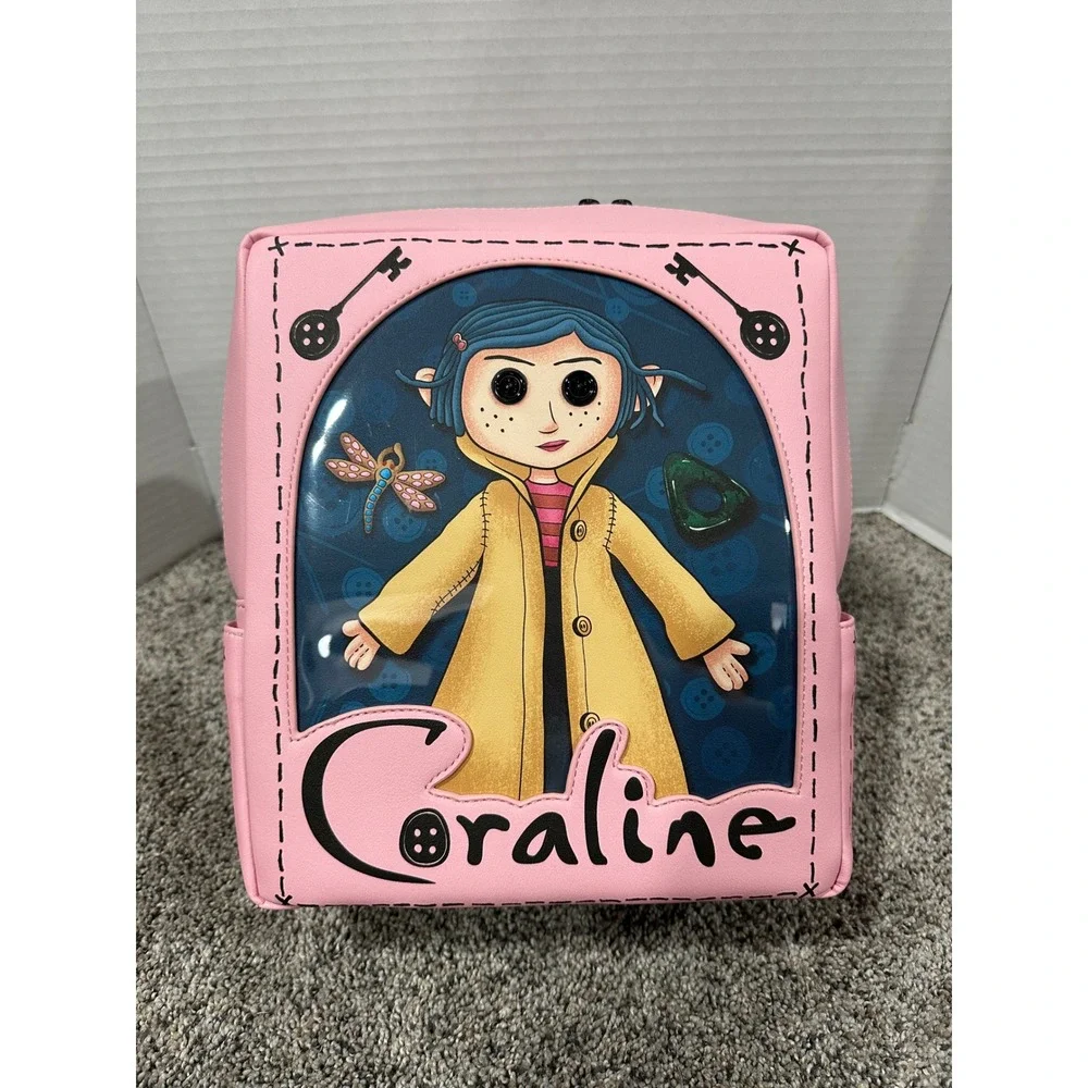 Mini Backpack Loungefly Womens Pink New Coraline Doll Box Limited Edition OS